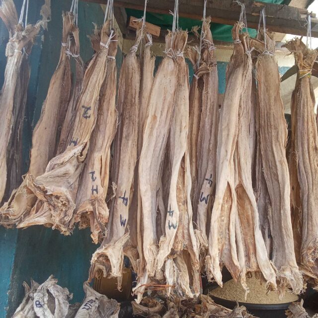 Fresh stock fish for sale at oyingbo market