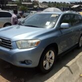 Skyblue 2008 Model Toyota Highlander for sale at apapa