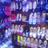 Ladies footwear is available for sale at yaba market Lagos state