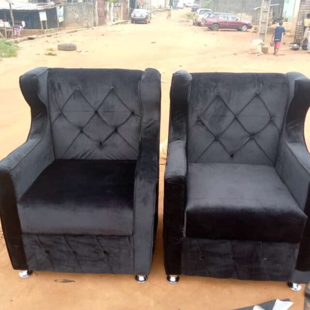 Velvet and leather chair for sale ikorodu