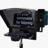 Portable Tablet and DSLR Teleprompter for Studio Use