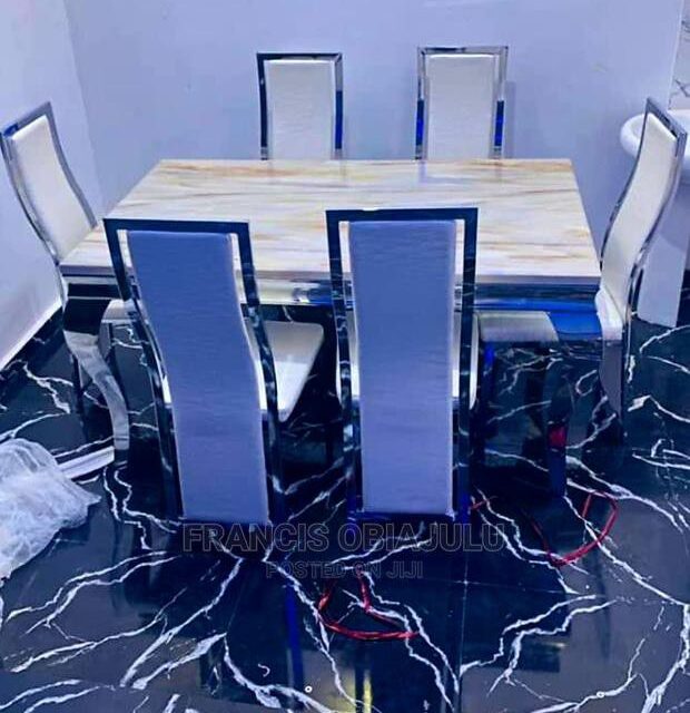 Marble dinning table set for sale at ikorodu