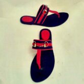 Leather slippers for men and women for sale at ikorodu