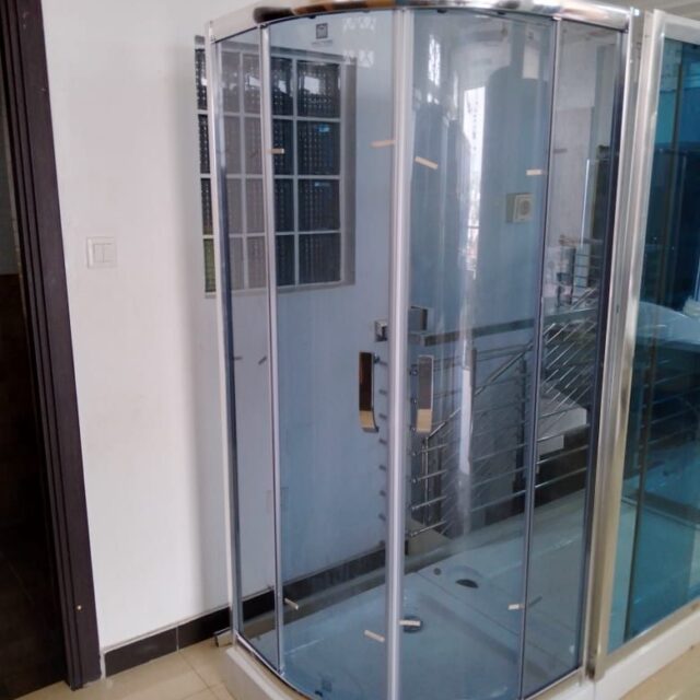 Standing shower and water heater