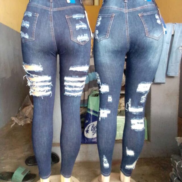 Ladies jins is available for sale at yaba market Lagos State