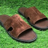 Leather slippers for sale at ikorodu