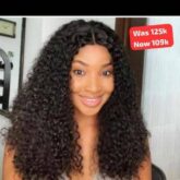 Curly closure for sale at balogun market