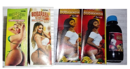 2 Bottles Bobaraba Syrup for Butt and Breast Enlargement