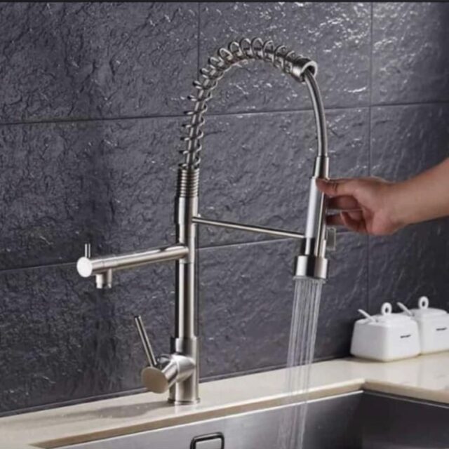 Basin mixer tap and long neck sink mixer tap