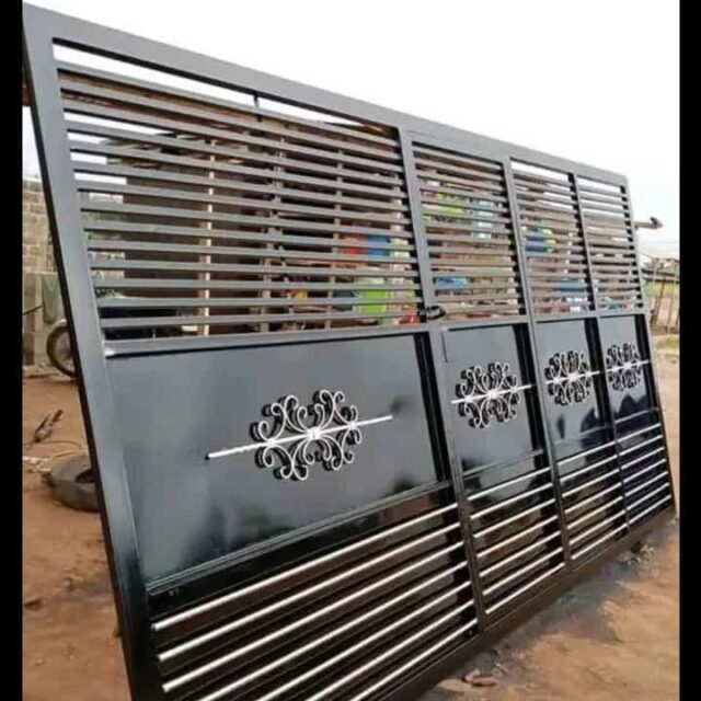 Different designs of iron Gate for sale at ikorodu