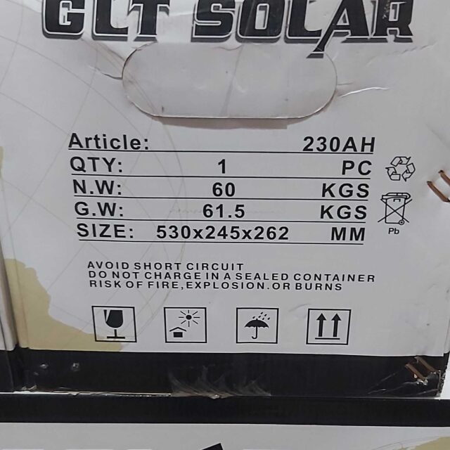 Original Solar block batteries 230ah