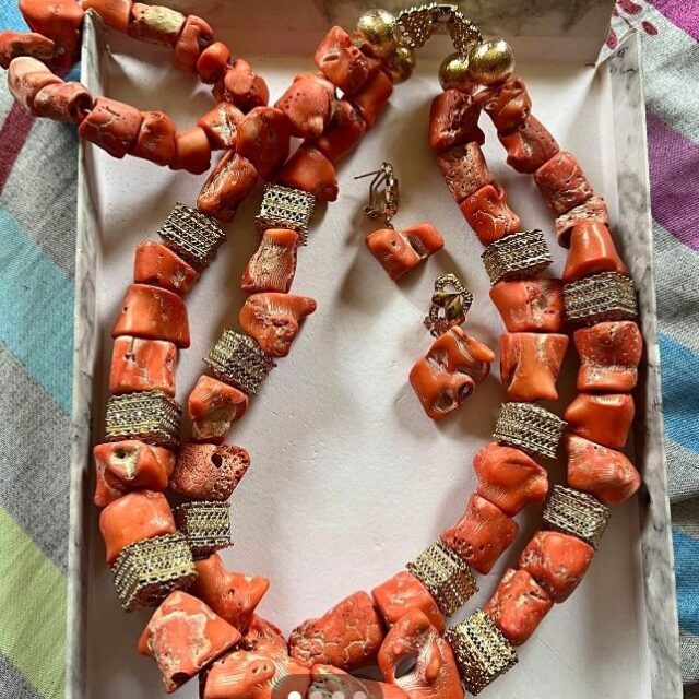 Ceremonial beads for sale at ikorodu