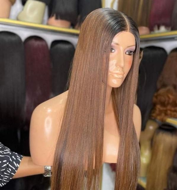 Bone straight human hair wigs for sale at ikorodu