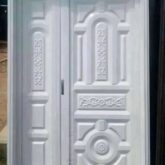 Steel door for sale at Coker Orile Market