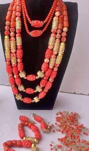 Ceremonial beads for sale at ikorodu