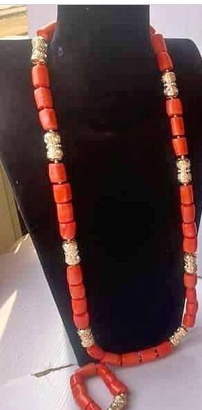 Ceremonial beads for sale at ikorodu