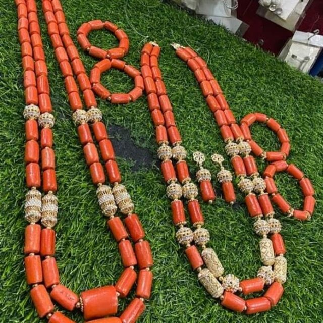 Ceremonial beads for sale at ikorodu