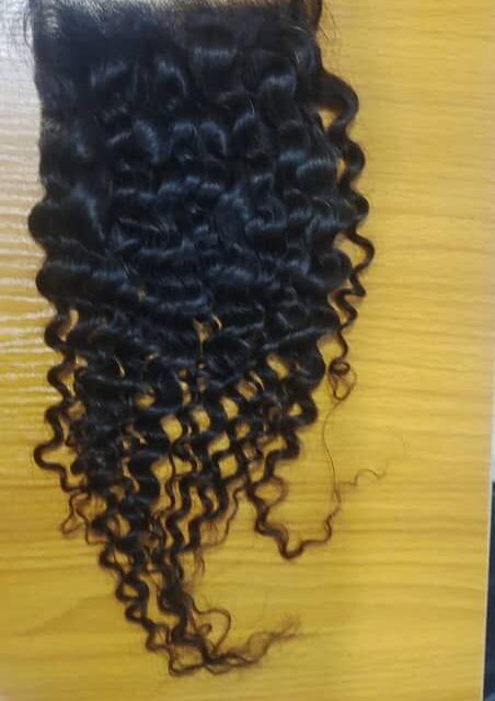 Curly closure sale at balogun market