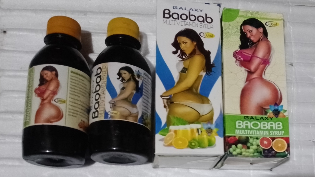 2 Bottles Bobaraba Syrup for Butt and Breast Enlargement