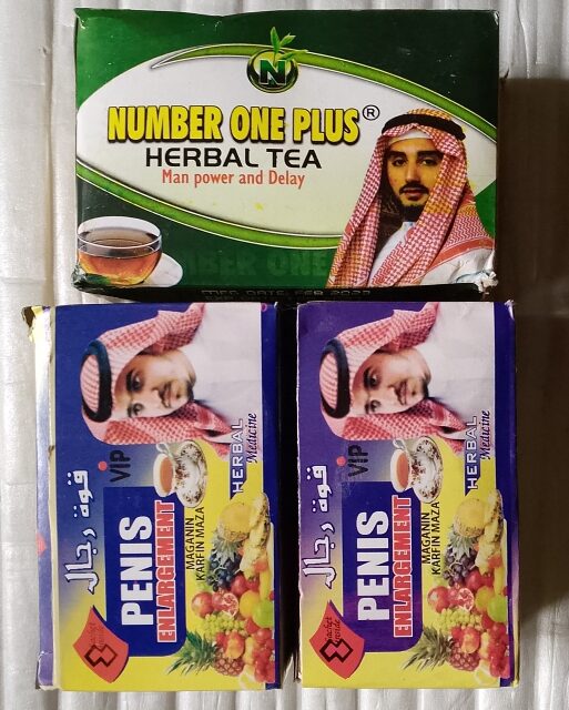 Number One Plus Herbal Powder Tea+2 VIP Penis Enlargement Powder