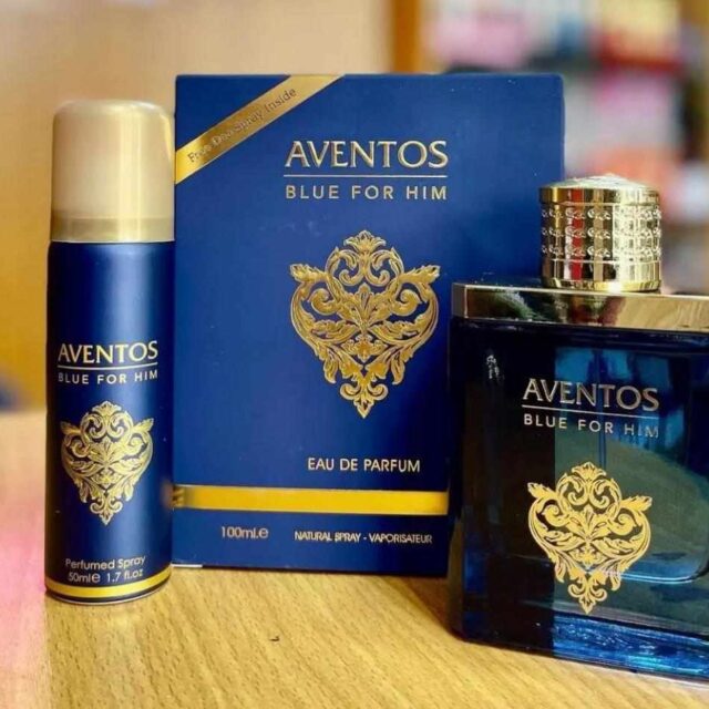 Aventos blue for men perfume and spray