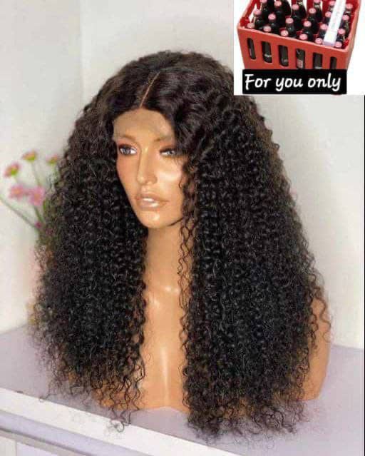 Curly closure for sale at balogun market