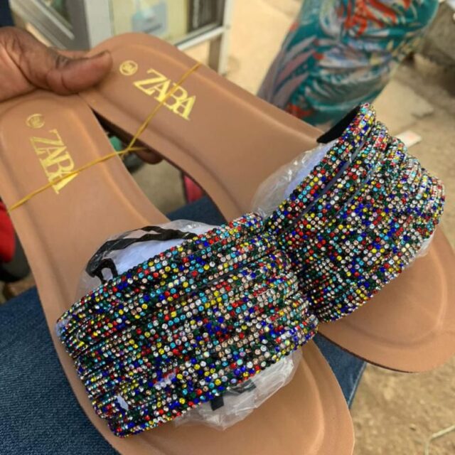 Designer slippers for sale at ikorodu