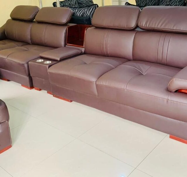 L Shape Leather Sofa for sale at ikeja