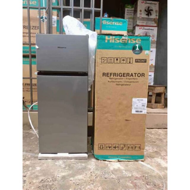 Hisense Double Door fridge for sale at ikeja