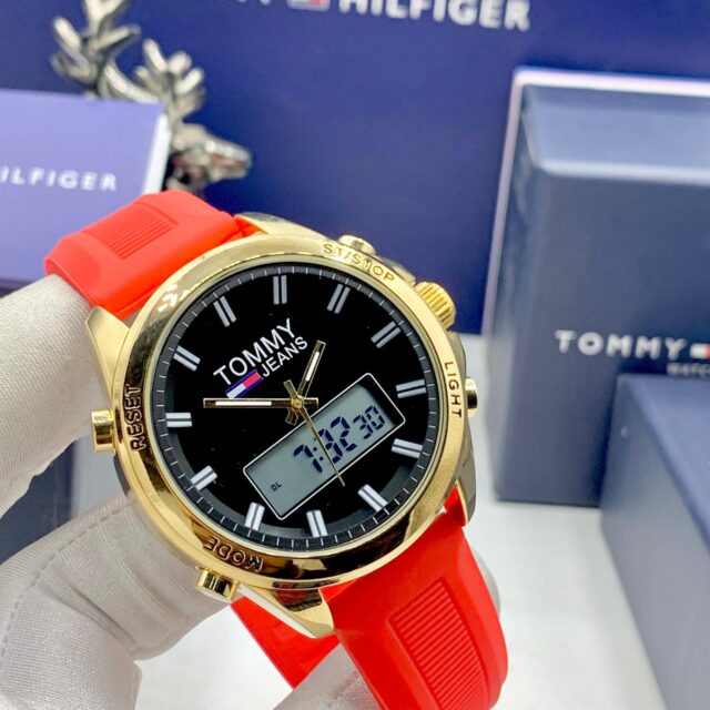 TOMMY HILFIGER CHRONOGRAPH RUBBER STRAP