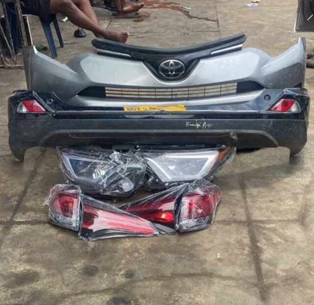 Front and back bumper for sale at ladipo market