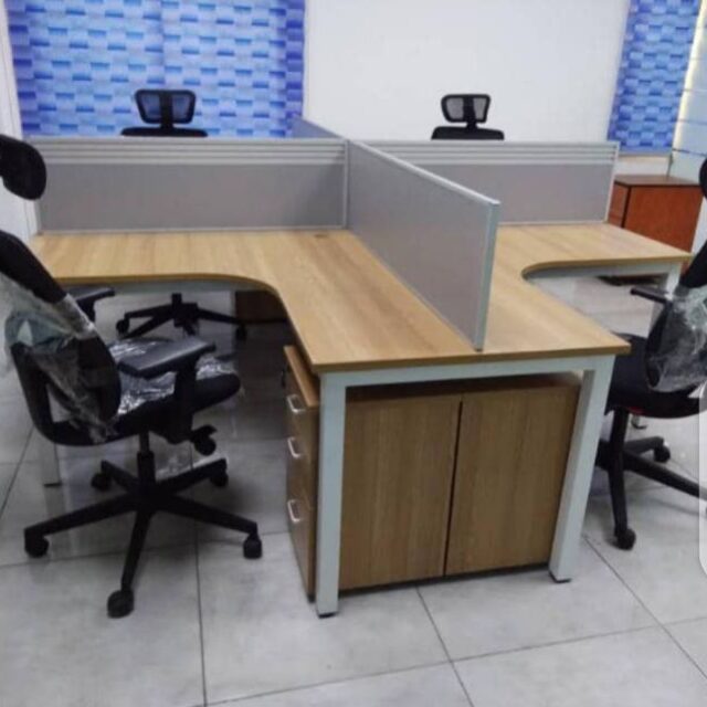 Quality Four Space Work Station for sale at ikeja