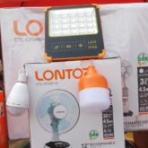 Lontor touch light fan 16 inch rechargeable water mist fan