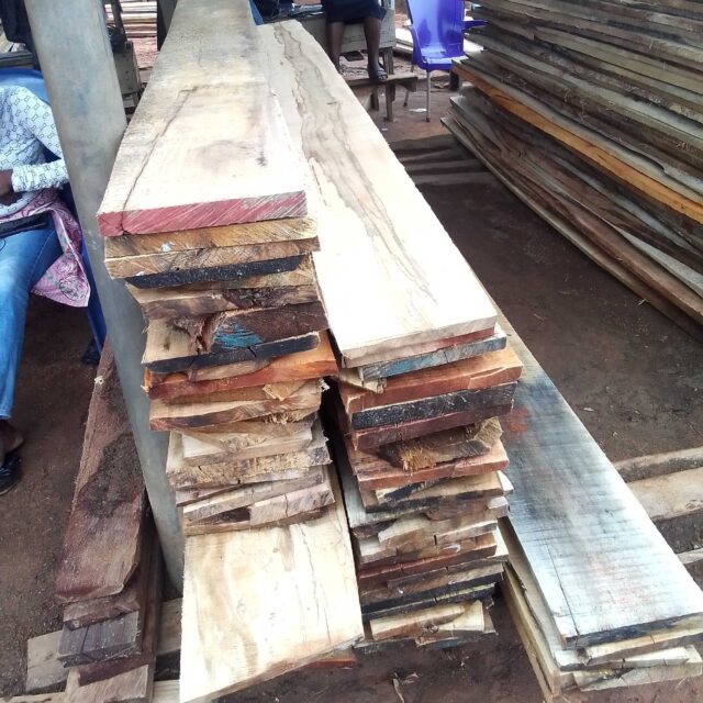 Facing bored wooden material for sale at ikorodu