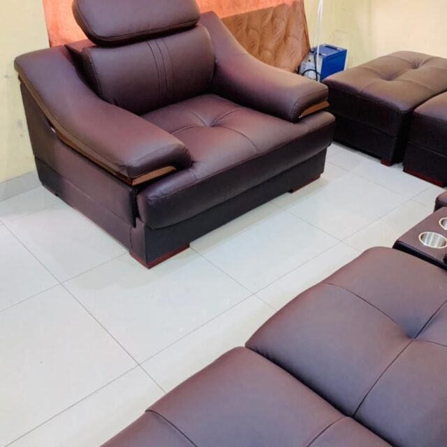 L Shape Leather Sofa for sale at ikeja