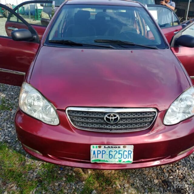 Neatly used 2007 corolla car for sale at ojo