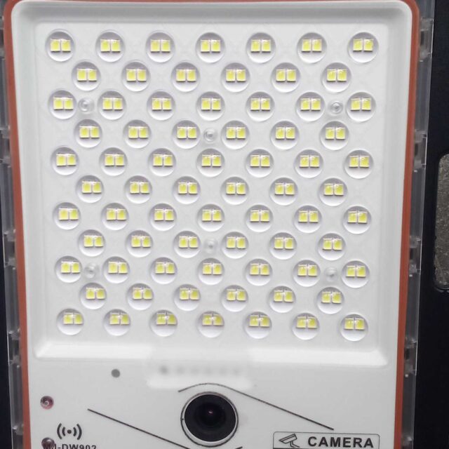 Solar flood light camera