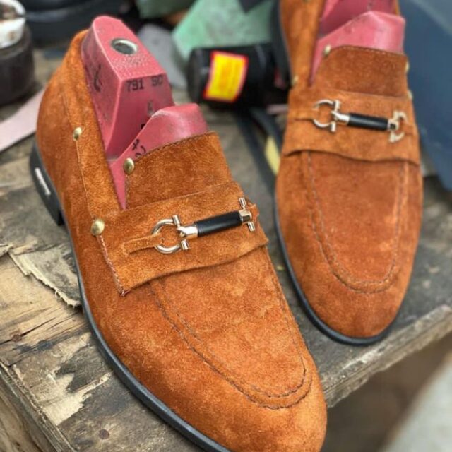 Handmade suwede shoe