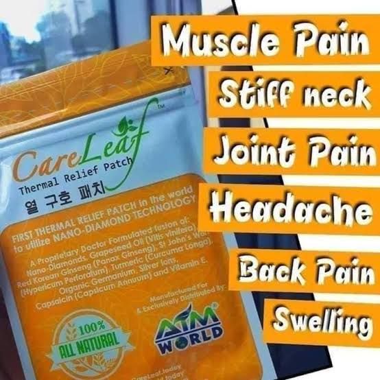 Natural pain relief patch for all types of pains.. back pain, nec