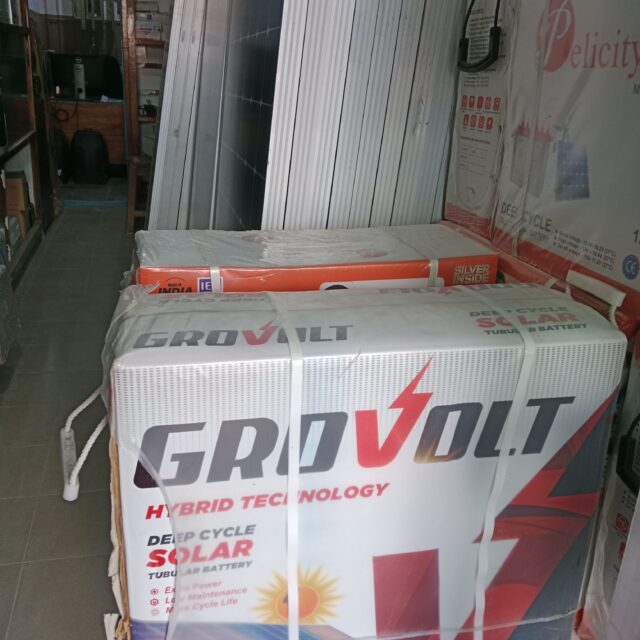 Grovolt 220AH Tubular battery for sale at Alaba international market