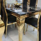 Marble dinning table with 6 Chairs