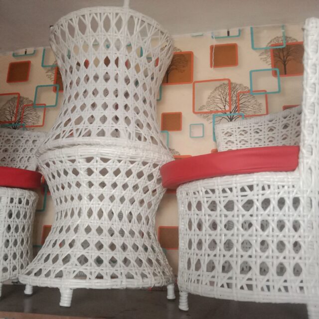 Me and U rattan chair and table for sale at Alaba international