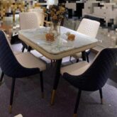 4 sweater marble top dining table and chairs for sale in Alaba internationa