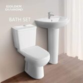 Golden diamond standard toilet set