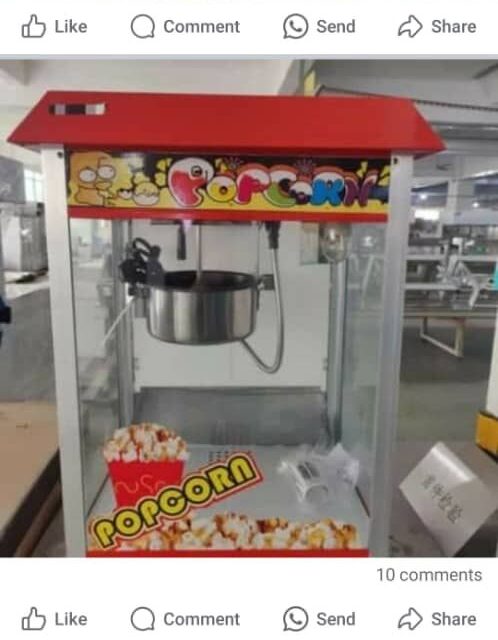 Electric popcorn making machine