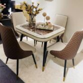 Marble dinning set with 4 chairs