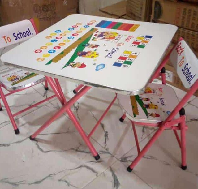 Fundable table for adult and children’s with two for sale in Alaba internat