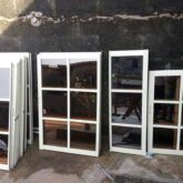 Aluminum casement windows