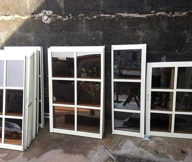 Aluminum casement windows