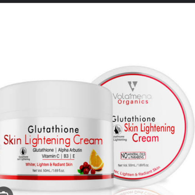 Glutathione lightening cream for sale at Trade fair